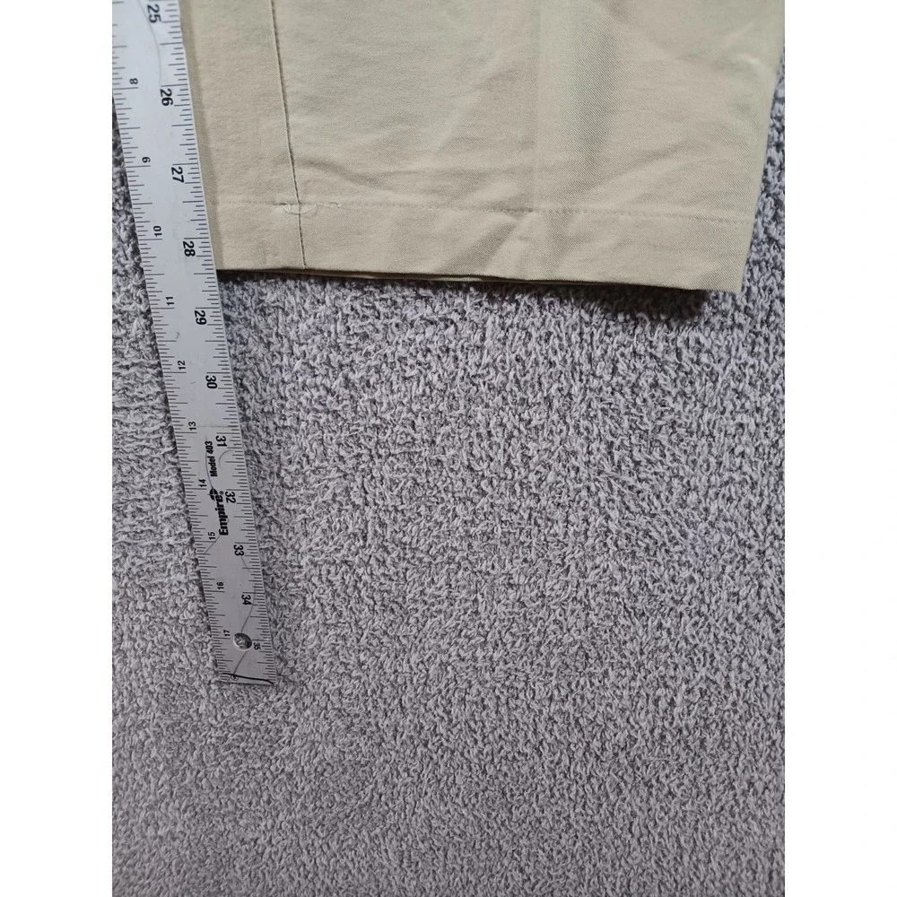 Adidas Golf Pants Mens 34x30 Beige Khaki Stretch Performance Flat Front